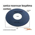 Mabeyn Gömme Rezervuar 7cm Göbek Contası Boşaltma Büyük Lastik Conta Conta - Option-1