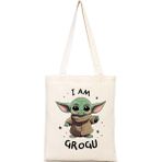 Mabeyn Grogu Baby Yoda Tasarım Bez Çanta - Option-1