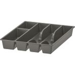 Mabeyn Ikea Smäcker Çatal Bıçak Kutusu, Gri, 31 x 26 x 4 cm - Kestane Akaju - Option-1