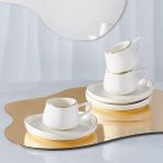 Mabeyn Karaca Streamline Hole 6 Kişilik Kahve Fincan Takımı 80 ml - 001-Renkli