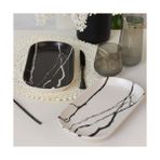 Mabeyn Keramika Mermer Noyan Kayık Tabak 28 cm 2 Adet 17950-51 - Option-1 - 51R-Turuncu