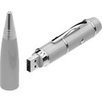 Mabeyn Kl-1 Sunum Kalemi 16 GB USB Bellek Özellikli Metal Kutulu Kırmızı Lazerli, LED Işıklı Pointer Kalemi Işaretçi Sunum Kalemi Metal Tükenmez Kalem - Option-1