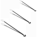 Mabeyn Klasik Metal Mangal Maşası 36 Cm-32 Cm-27 cm Uzun-Kısa Boy Çelik Yemek Barbekü Izgara Kömür Köz (3'lü Set) - Kestane Akaju - Option-1
