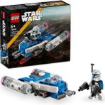 Mabeyn : Klon Savaşları Yüzbaşı Rex Y–wing Mikro Savaşçı 75391 – 6 Yaş ve Üzeri Çocuklar Için Hediye Fikri, 2 Blaster Silahlı Yüzbaşı Rex Karakter Içeren Yaratıcı Oyuncak Yapım Seti (99 Parça) - Option-1