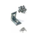 Mabeyn L Tipi Demir Köşebent,25 Adet, Gümüş, 16X20X20MM, Mobilya Dolap Raf Masa Köşe Bağlantı Sabitleme Aparatı, Vidalar Dahil, - Option-1 - 0 - Siyah - 1 Adet