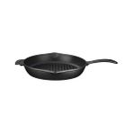 Mabeyn Lava Döküm Yuvarlak Izgara Tava, Metal Kulplu, 28 Cm, Siyah - Option-1 - --