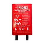 Mabeyn LR-FB1010B Kutulu Yangın Söndürme Battaniyesi 100CM x 100CM - Option-1 - Ahşap