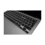 Mabeyn MacBook Klavye Koruyucu Ince Silikon Rusça Sticker Baskılı Uk-Ters L Enter Tipi Air M1 13INÇ A2337,A2179 Id Uyumlu, Kaymaz Yıkanabilir Siyah - 0,35 lt