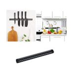 Mabeyn Mıknatıslı Paslanmaz Duvar Bıçak Askısı Standı 33 cm Aparat - Option-1