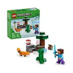 Mabeyn Minecraft Steve’in Tayga Macerası 21583-6 Yaş ve Üzeri Kız ve Erkek Çocuklar Için Steve Minifigürü ile Creeper ve Tilki Figürleri Içeren Yaratıcı Oyuncak Yapım Seti, Hediye Fikri (79 Parça) - 0 - Siyah