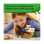 Mabeyn Minecraft Tavuk Çiftliği 21585-7 Yaş ve Üzeri Çocuklar Için Tavuk Sever Minifigürü, Yavru Zombi, Tilki, Soğuk Tavuk ve Civciv Içeren Yaratıcı Oyuncak Yapım Seti, Hediye Fikri (233 Parça) - 0 - Siyah