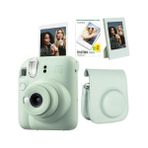 Mabeyn Mini 12 Yeşil Fotoğraf Makinesi-20'li Film-Çerçeve ve Deri Kılıf Seti - Açık Bej