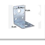 Mabeyn Mobilya, Dolap Yatak Duvara Sabitleme Köşebent Bağlantı Aparatı L Demiri Gönye 4X4X4 cm (4 Adet) - Option-1 - 0 - Siyah - 1 Adet