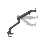 Mabeyn Monitör Tutucu 17" - 40" Ekranlar Için 12KG Taşıyabilir, LCD LED Vesa Kolları, Eğilebilir Döndürülebilir Kablo Kılavuzlu Ergonomik Ekran Tutucu - Siyah - 1BW-Beyaz