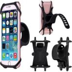 Mabeyn Motosiklet, Mobilet, Motor, Bisiklet, Scooter Gidon Uyumlu Kauçuk Cep Telefonu Tutacağı, Siyah - 1BW-Beyaz
