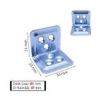 Mabeyn Mr.bracket 25 Ad. L Demir Gönye Köşebent 30X25X25MM- Mobilya Dolap Raf Masa Köşe Bağlantı Birleştirme Sabitleme Aparatı - Option-1 - 0 - Siyah - 1 Adet