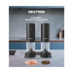 Mabeyn Neutron NTL-PG-33D Pilli Tuz ve Baharat Öğütücü Değirmen Ikili Set - Acı Yeşil - Option-1