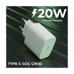 Mabeyn Nodar 20W Usb-C To Lightning Pd Hızlı Şarj Seti | 1 Metre Şarj Kablosu Dahil | Dinamik Hızlı Şarj, Kısa Devre Korumalı | Beyaz - 001-Renkli