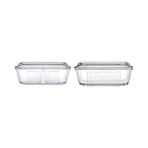 Mabeyn Paşabahçe Frigo Studio Bölmeli Saklama Kabı 480 Cc, Şeffaf ve 97711 Frigo Tereyağ Peynir Kabı - 0 Siyah - Option-1