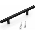 Mabeyn Paslanmaz Metal Kulp, Mat Siyah, Dolap Çekmece Mobilya Kulbu, Tv Ünitesi Yatak Odası Vestiyer Mutfak Için 96 128 160 192 224 320 mm (224 Mm, Adet, 1) - Option-1