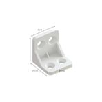 Mabeyn Plastik L Köşe Bağlantı Elemanı, 28X28X28 Mm, Montaj Vidaları Dahil, 10 Adet (Beyaz) - Option-1 - 0 - Siyah - 1 Adet