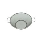 Mabeyn Premium 21 cm Paslanmaz Çelik Orta Boy Mutfak Süzgeci, Çift Kulplu Metal Pirinç Yıkama ve Makarna Süzme Kabı, Isıya Dayanıklı Delikli Sebze Meyve Kasesi (Gümüş) - Option-1
