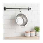 Mabeyn Premium 22 cm Paslanmaz Çelik Mutfak Süzgeci, Çift Kulplu Metal Pirinç ve Bakliyat Yıkama Kabı, Isıya Dayanıklı Delikli Sebze Meyve Süzme Kasesi (Gümüş) - Option-1