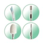 Mabeyn Pro Collection Reveal MAN3000 Manikür ve Pedikür Seti, 12 Parça, LED Işıklı Uç, Gri/beyaz - Option-1
