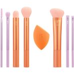 Mabeyn Real Techniques Düzleştirmek Fırça ve Sünger Seti, Göz Farı Için Makyaj Fırçaları, Fondöten, Allık ve Bronzlaştırıcı, Profesyonel Kalite Makyaj Araçları, Sentetik Kıllar, 8 Parça Set - Option-1