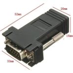 Mabeyn RJ45 VGA Ekleme Ek 30 Metre Uzatıcı Cat5/6 Monitör Extender - 2 Adet - Option-1