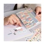 Mabeyn Set - 1500+ Adet Çıkartma - Takvim, Ajanda, Günlük, Planlayıcı, Not Defteri, Journal Için Düzenleyici Etiketler - - Stickeralbum - 3 Aylık Book - Option-1 - -50 C