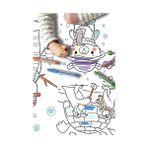 Mabeyn Sinaticaret Kış Temalı Dev Boyama Kağıdı Rulosu, 5 Metre Uzunluk, 45 cm Genişlik, Çocuklar Için Kış Aktiviteleri Desenli, Beyaz - -- - Option-1