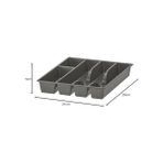 Mabeyn Smäcker Çatal Bıçak Kutusu, Gri, 31 x 26 x 4 cm - Kestane Akaju - Option-1