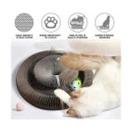 Mabeyn Sogud Katlanabilir Kedi Tırmalama Oyuncağı – Akordeon Tasarım, Toplu & Zeka Geliştirici Kedi Oyuncağı – Dayanıklı Dalga Mukavva, Ev Içi Tırmalama ve Etkileşimli Oyun Ürünü - 001-Renkli - 100 x 100 cm
