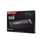 Mabeyn Teamgroup T- G50 512GB Slc Önbelleğe Alma 3D Tlc Nand Nvme Innogrit Pcıe GEN4X4 M.2 2280 Ultra Ince Grafen Isı Yayıcı ile Oyun Ssd'si Ps5 Okuma/yazma 5000/2500 Mb/s TM8FFE512G0C129 ile Çalışır - 0 - Siyah - Option-1