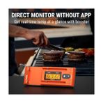 Mabeyn Thermopro TP962 Twin Tempspike Tam Kablosuz Çift Problu Akıllı Et Termometresi, 150M Menzilli Bluetooth Barbekü ve Fırın Isı Ölçer - -- - 000-Siyah