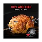 Mabeyn Thermopro TP970 Tempspike Plus Tam Kablosuz Akıllı Et Termometresi, 182M Ultra Menzilli Bluetooth Barbekü ve Fırın Isı Ölçer - -- - 000-Siyah