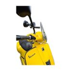 Mabeyn Vespa, Cappuccino, Lambretta, Modelleri ile Uyumlu ile Uyumlu Telefon Tutucu – Ayna Demirine ve Gidona Takılabilir, 360° Döner, Evrensel Bisiklet Scooter | QL10 - 1BW-Beyaz