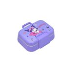 Mabeyn Wiggle Bento 1030ML Lunchbox Kuromi Lisanslı Tek Katlı 2 Bölmeli Paslanmaz Çelik Sefer Tası Yemek Kutu (Mor1) - Kestane Akaju - Option-1