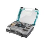 Mabeyn Wolfcraft Zoka Seti 4642000 | Ahşap Bağlantılar ve Cep Delikleri Delmek Için Vidalarla Güvenilir Delme Yardımcısı | Pratik Plastik Çanta Içinde