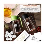 Mabeyn Yarramate 2 Adet Zeytinyağı Dispenseri, Yemek Pişirme Için 2'si 1 Arada Yağ Püskürtücü, 16OZ/470ML Cam Yeşil Püskürtme Şişesi, Mutfak, Salata, Kızartma, Barbekü Için Gıda Sınıfı (Yeşil)
