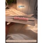 Mabs Tech Kişiye Özel 3D Isimli Kitap Ayracı – Isme Özel Tasarım Kitap Bookmark (Isim Bilgisini Satıcıya Sor ile Bildiriniz) - İsme özel
