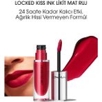 MAC Locked Kiss Ink 24 Saate Kadar Kalıcı Suya Dayanıklı Likit Mat Ruj - Gossip - 4ml - 773602646074..Mac_
