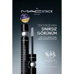 M·A·C Stack Siyah Maskara Büyük Boy Hacim Veren Suya ve Tere Dayanıklı Uzun Kıvrık Etki
