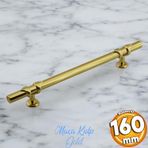 Maça Gold Metal Kulp 160 mm -16 cm Mobilya Çekmece Mutfak Dolabı Dolap Kulpları Kulbu Kulpu Altın