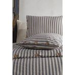 Macas Home Bluesky %100 Pamuklu Ipliği Boyalı Yıkamalı Yastık Kılıfı 2*50*70 KREM-MAVİ