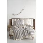 Macas Home Bluesky Bebe %100 Pamuk Fırfırlı İpliği Boyalı Nevresim Takımı 100*150