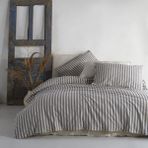 Macas Home Bluesky Pamuklu Ipliği Boyalı Yıkamalı Çift Kişilik Nevresim Takımı 200*220 - 200 x 220 cm - Krem - Mavi