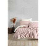 Macas Home Chance Cherry %100 Pamuk Ipliği Boyalı Yıkamalı Çift Kişilik Nevresim Takımı Krem 200*220 bordo