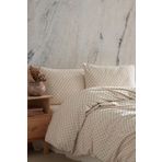 Macas Home Freya Khaki 100 Pamuklu Yikamali Vintage Tek Kisilik Nevresim Takimi 160*220 Frykhtkt